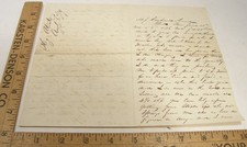 ANTIQUE 1859 LETTER HENRY ATWATER MFG PLANTSVILLE CONNECTICUT WAGON AXLES picture