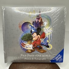 Walt Disney World Four Parks One World Photo Autograph Album Mickey NEW Sealed picture