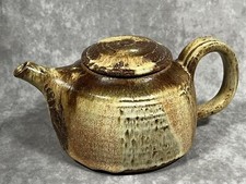 Teapot Hand Thrown Pottery Artist Signed 1979 Vintage picture