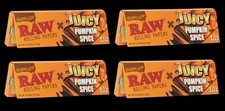 RAW x Juicy Jay’s Pumpkin Spice Flavored Hemp Rolling Papers – 1 1/4 (4 Packs) picture