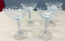 4 Vintage Fostoria Chintz Etched 5.5
