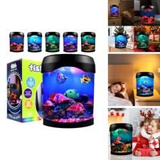 Toycol Fake Fish Lamp LED Mini Aquarium 6 Color 5 Fish Desk Light picture