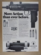 1986 UZI .45 ACP Carbine Action Arms vintage print Ad picture