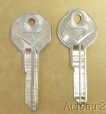 1967 CADILLAC Key Blanks  2 key set  NOS original 1966 picture