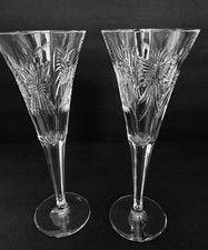Waterford crystal Millennium champagne 5 toast design flutes 2 pc from Ireland picture