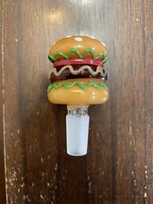 14mm Premium Glass Water Pipe Bowl Hamburger Burger picture