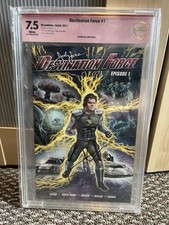 NHRA  John Force Destination Force Signed Comic Book CBCS Graded picture