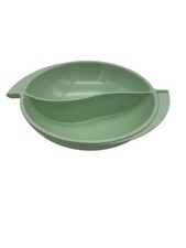 Vintage Boonton Melmac Mint Green Divided Serving Bowl #605-10 USA MCM 10 Inch picture