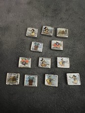 Lot of 12 Disney Italian Charm Links Mickey Minnie Hawaiian Hula Stainless 9mm picture