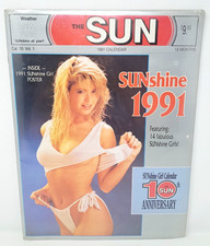 VTG 1991 Toronto SUN Sunshine Girl Pinup Bikini Calendar Sealed Poster NOS Sexy picture