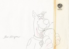Scooby Doo-Original Production Drawing-Zombie Island-Signed Bob Singer picture