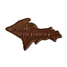 Michigan's Upper Peninsula Travel Souvenir Pin picture
