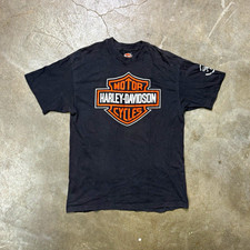 Harley-Davidson Warr's H-D London England Black T-Shirt Size L picture