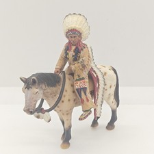 Vintage 2005 Schleich Wild West 70300: Sioux Indian Chief on Horse - Retired picture