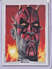 2026 Topps Star Wars Galaxy DARTH MAUL Sketch Michael Foreman picture
