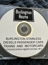 Burlington Stainless Diesel Passenger Cars Trains And Motorcars 1945 Thru 1965 picture