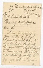 1912 Handwritten Letter Braintree Motor & Cycle Co v East London Rubber Co Essex picture