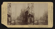 Photo:Baltimore MD 1900s Street Scene W M Chase Publisher Stereo View picture
