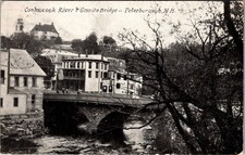 Contoocook River & Granite Bridge 1911 Peterborough NH Vintage Postcard TP15-20 picture