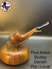 Vintage Poul Anton Stubby Danish Pot/Lovat Tobacco Pipe picture