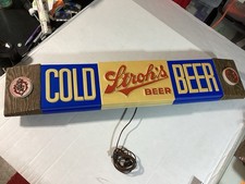 1970s STROH'S Cooler COLD BEER SIGN  38