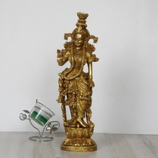 Radha Ji Brass Statue 14 Inch Hindu Goddess Idol for Home Temple Vastu & Puja picture