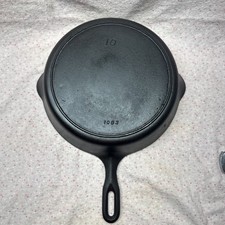 Restored Vtg Griswold Iron Mountain 1083 Cast Iron Skillet Heat Ring Pan #10 HTF picture