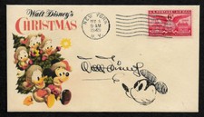 1949 Walt Disney Xmas Featured on Collector's Envelope *OP281 picture