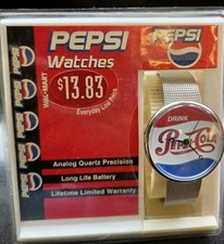 Vintage Pepsi Cola wal mart exclusive watch with display case (needs Battery)  picture