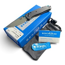 Benchmade 533-3 Mini Bugout S90V Carbon Fiber AXIS Satin Plain Edge EDC Knife picture