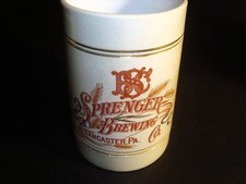 Circa 1900 Sprenger Brewing Ceramic Thuemler Mug, Lancaster, Pennsylvania picture