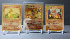 Charizard Charmander Charmeleon Holo Base Set 1996 Japanese Pokemon Card RARE  picture