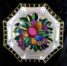 Vtg Noritake Hand Painted Pearlescence Multicolor 7 1/2
