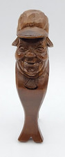 Black Forest Anri Swiss French??? Smiling Man with Hat READ SELLER DESCRIPTION picture