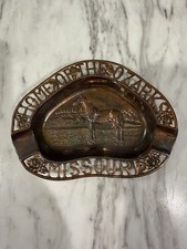 Vintage Missouri State “Home of the Ozarks” Metal Trinket Dish Ashtray picture