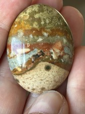 Rocky Butte Brecciated Picture Jasper Cabochon - OLD STOCK 32 x 42 mm picture