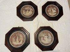 Poet Plate Series Gayle Bright Appleby Incolay Stone all 4 picture
