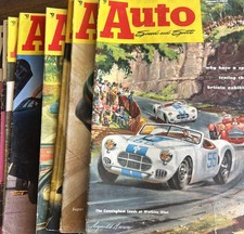 Vintage 1952 Auto Speed and Sport Magazine Lot of 9 Includes Vol 1 No 1 Rare picture