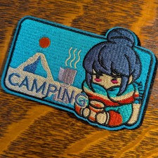 Yuru Camp Rin Shima patch CAMPING morale patch hook and loop Laid-Back Camp PVC picture