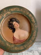 VINTAGE, ORIGINAL 1905 METAL VIENNA ART PLATE,  picture