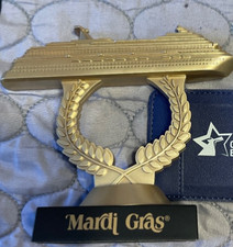 Carnival Cruise Line CARNIVAL Mardi Gras ship on a stick trophy picture