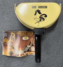 Vintage Nordic Ware Good Morning Omelette Flip Pan Rooster Yellow picture