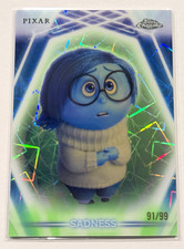 Topps 2026 Topps Chrome Pixar Sadness 91/99 Inside Out picture