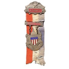 1928 Herbert Hoover Republican National Convention Alternate Delegate Badge picture