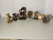 Boyds Bears & Friends Hearts Love & Valentines Day Bearstone Figure Lot of 7 picture