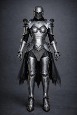Female Dark Knight Armor | Gothic Steel Armor Set | Fantasy Warrior Queen Armor  picture