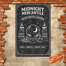 Welcome Witch Services Curses Spells Halloween Metal Sign 8x12 Decor picture