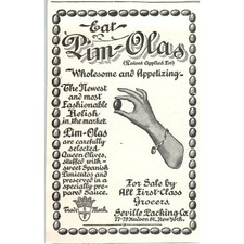 Pim-Olas Olives Acker, Merrall & Co Seville Packing Co 1897 Victorian Ad AE9-TS9 picture