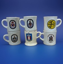 Vintage US Navy Destroyer Ship Crew Coffee Mugs DDG Fitzgerald Barry Carney Lot picture