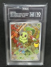 Chikorita 2026 Pokemon First Partner Series 2 Black Star Promo TAG 10 PSA #46 picture